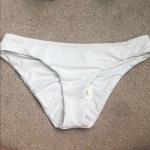 WHITE BECCA Shirred Hipster Bikini Bottom